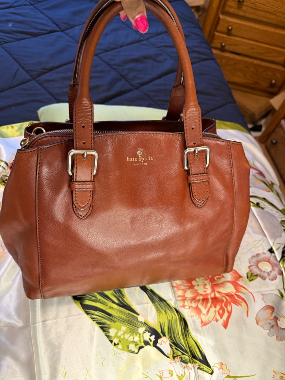Kate Spade New York Brighton Park Small Sloan Satchel – Brown Leather